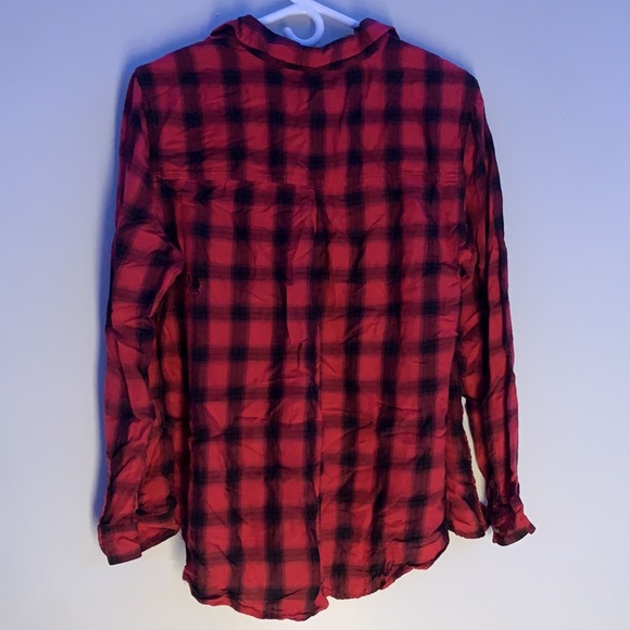 Women’s Red Checkered Flannel - Picture 2 of 2